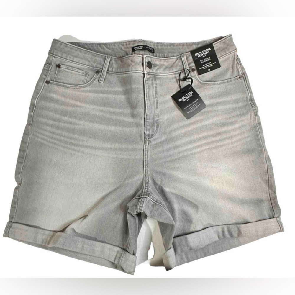 Simply Vera Vera Wang Gray Jean Shorts